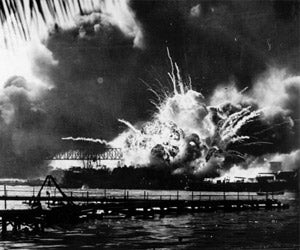 The attack on Pearl Harbor.